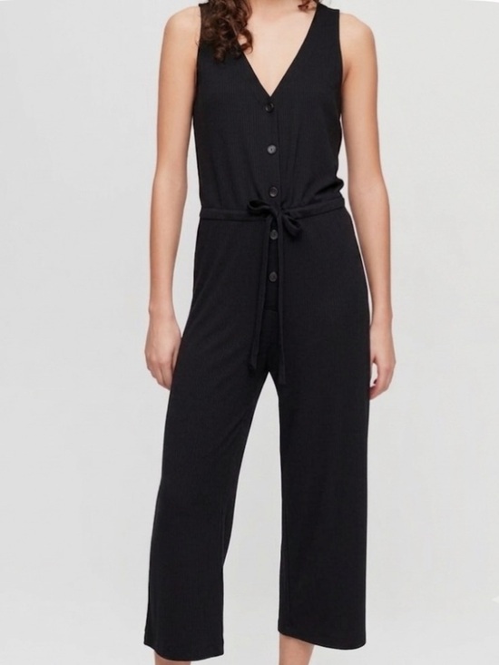 Wilfred Pants - NWT Wilfred Marcy Front Button Jumpsuit Black RARE